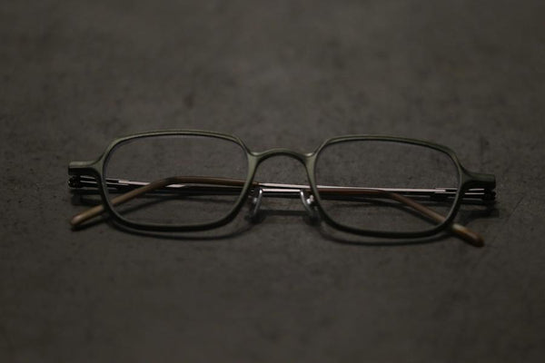 Rigards Olive Frosted Clear Glasses RG0086AL